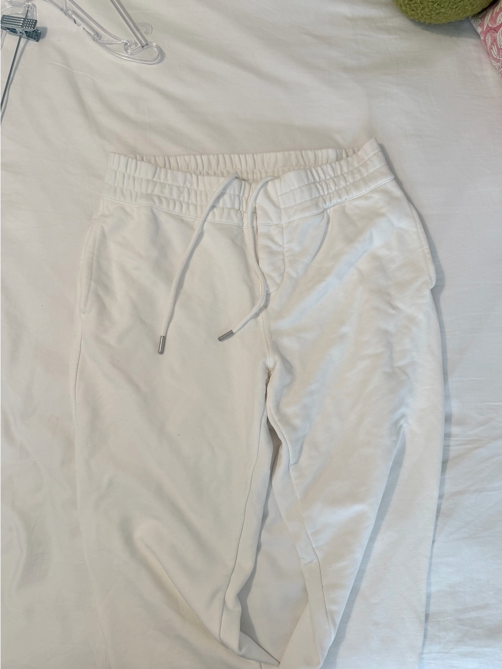 Free People Movement White Drawstring Joggers - Never Worn